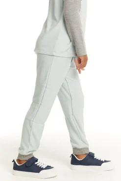 Outlet Chaser Brand Cozy Knit Blue Bird Pant With Seamed Panels