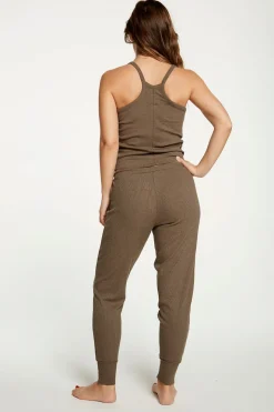 Best Chaser Brand Cozy Rib Cropped Double V Cami