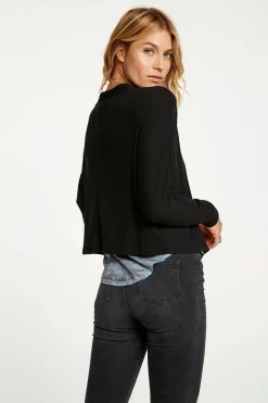 Outlet Chaser Brand Cozy Rib Drop Shoulder Open Cardigan