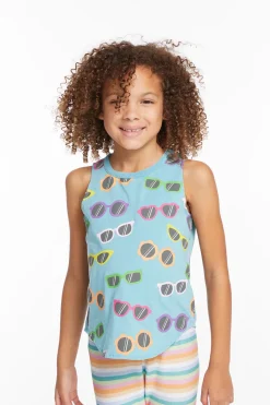 Best Chaser Brand Crazy Sunglasses Girls Vintage Jersey Shirttail Muscle