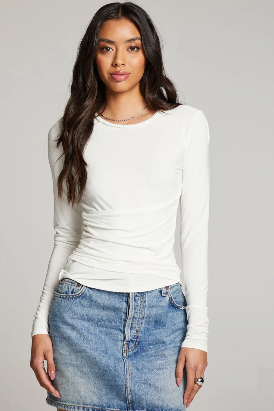 Cheap Chaser Brand Crime White Long Sleeve