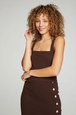 Sale Chaser Brand Cropped Cami Sweater Tank