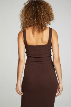Sale Chaser Brand Cropped Cami Sweater Tank