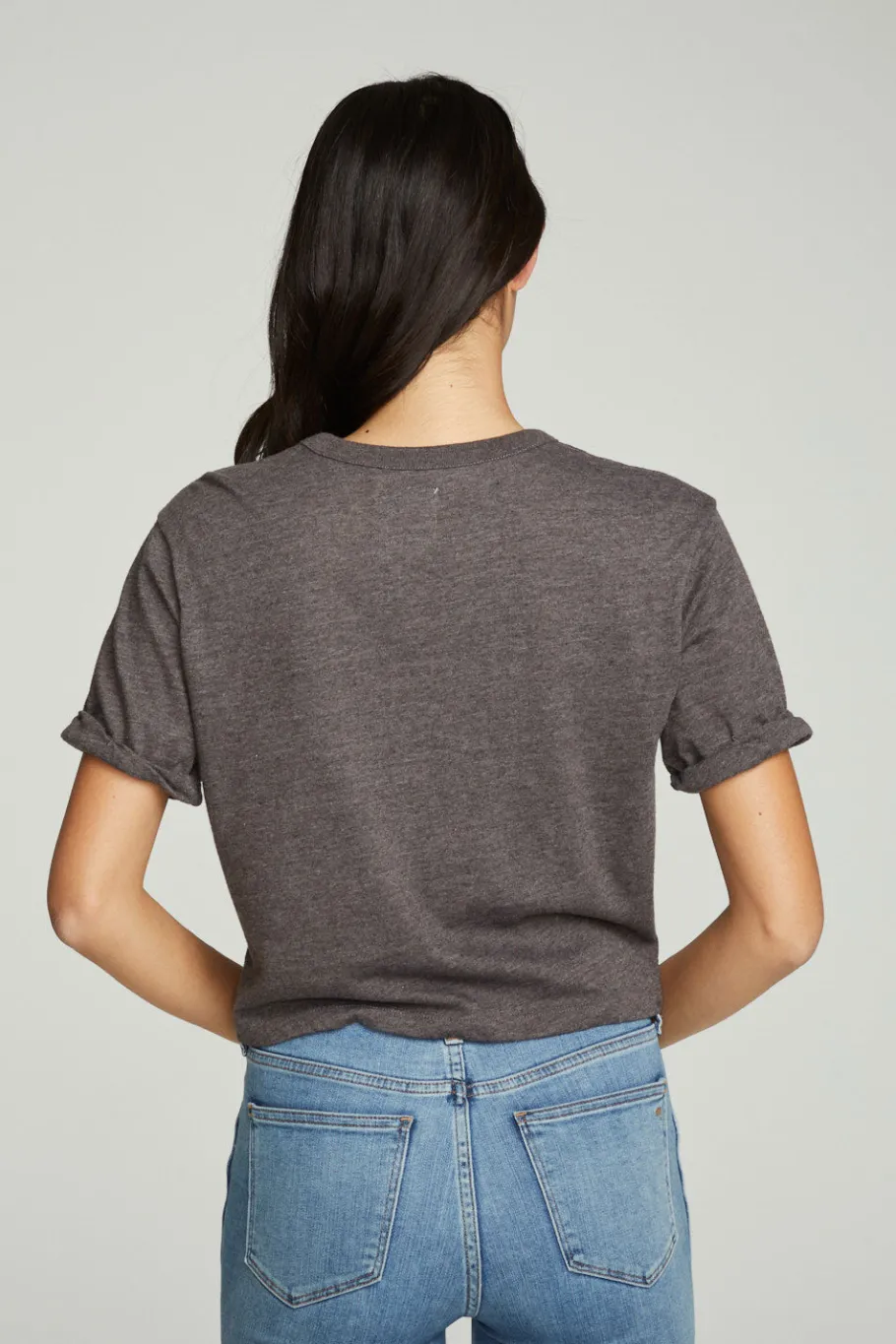 Online Chaser Brand Cropped Crew Neck Short Sleeve Tee