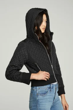 Sale Chaser Brand Cropped Hooded Jacket With Rib