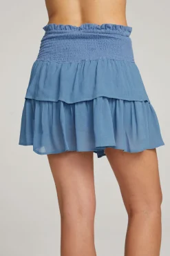 Cheap Chaser Brand Cruz Vintage Blue Mini Skirt