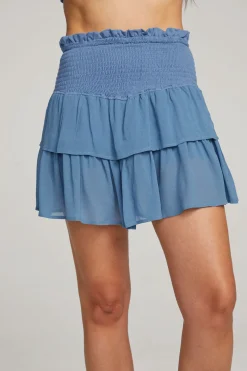 Cheap Chaser Brand Cruz Vintage Blue Mini Skirt