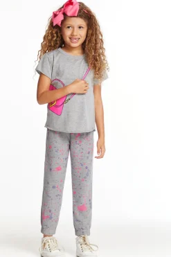 Discount Chaser Brand Cute Purse Girls Crew Neck Tee