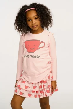 Clearance Chaser Brand Cute Tea Long Sleeve Tee