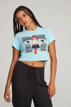 Best Sale Chaser Brand David Bowie Ziggy Stardust Crop Tee