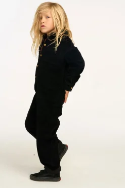 New Chaser Brand David Raven Black Corduroy Jumpsuit