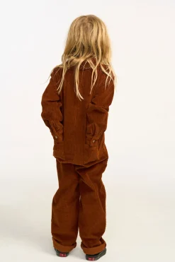 Outlet Chaser Brand David Walnut Brown Corduroy Jumpsuit