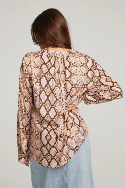 Shop Chaser Brand Denver Python Print Blouse