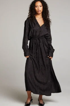 Sale Chaser Brand Denverr Licorice Maxi Dress