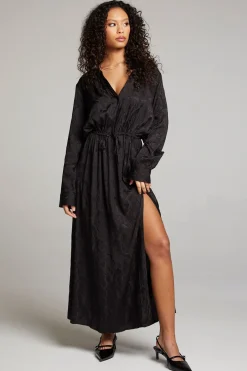 Sale Chaser Brand Denverr Licorice Maxi Dress