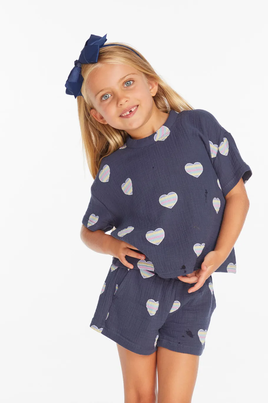 Hot Chaser Brand Devin Beach Hearts Girls Tee