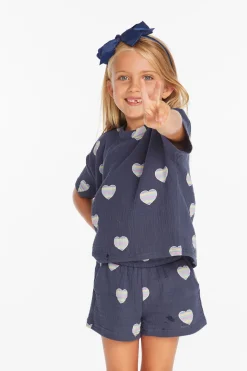 Hot Chaser Brand Devin Beach Hearts Girls Tee