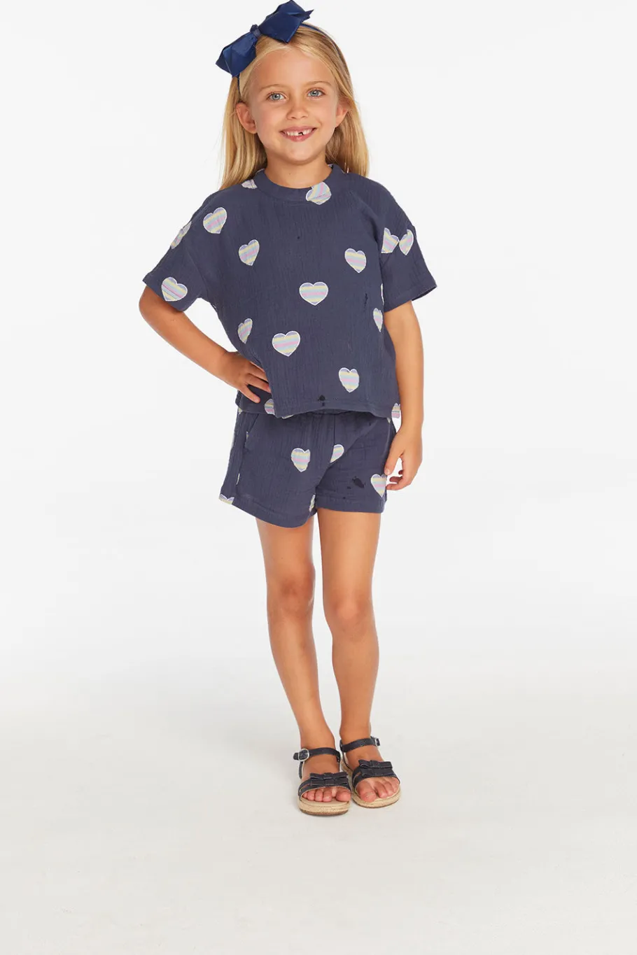 Hot Chaser Brand Devin Beach Hearts Girls Tee