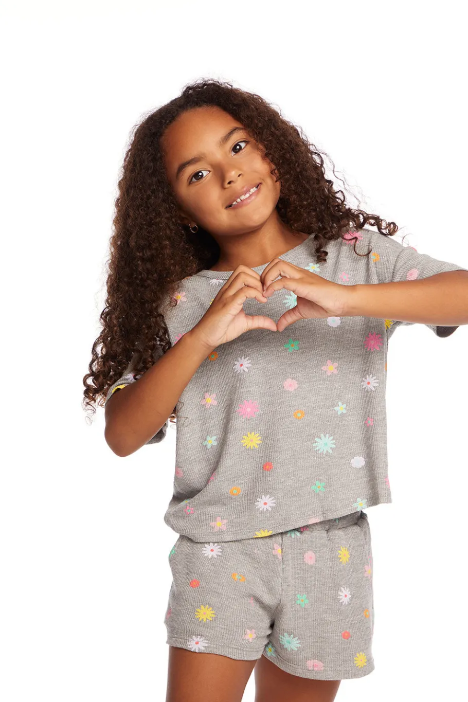 Store Chaser Brand Devin Embroidered Flowers Girls Tee