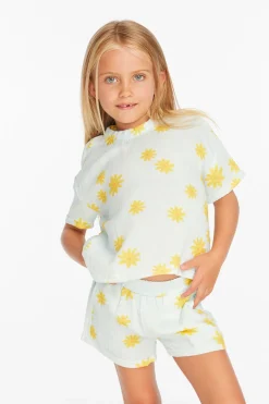 Best Chaser Brand Devin Powder Blue Daisy Girls Tee