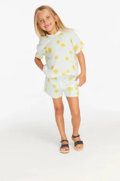 Best Chaser Brand Devin Powder Blue Daisy Girls Tee
