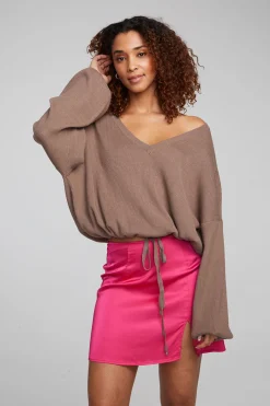 New Chaser Brand Diamond Deep Taupe Long Sleeve