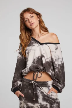 Sale Chaser Brand Diamond Rock Cropped Pullover