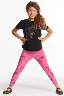 Fashion Chaser Brand Dino Time Girls Classic Legging