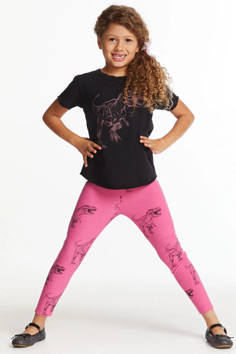 Sale Chaser Brand Dino Time Girls Crew Neck Tee