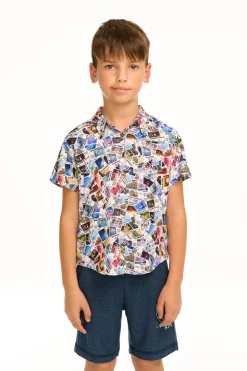 Shop Chaser Brand Disney 100 - Air Mail Button Down Shirt