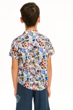 Shop Chaser Brand Disney 100 - Air Mail Button Down Shirt