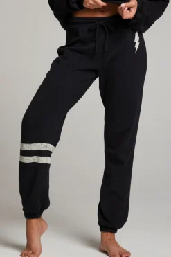 Best Sale Chaser Brand Distressed Bolt Sweatpant