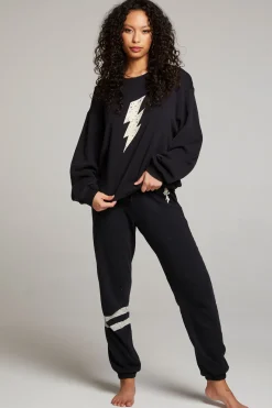Best Sale Chaser Brand Distressed Bolt Sweatpant