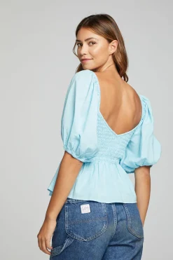 Cheap Chaser Brand Dolce Top - Clear Sky