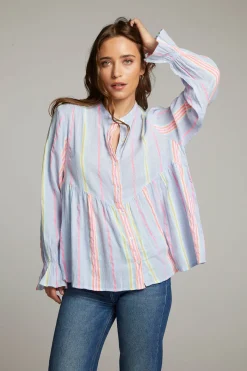 Sale Chaser Brand Dolphin South West Beach Stripe Button Down