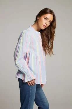 Sale Chaser Brand Dolphin South West Beach Stripe Button Down