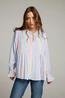 Sale Chaser Brand Dolphin South West Beach Stripe Button Down
