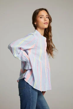 Sale Chaser Brand Dolphin South West Beach Stripe Button Down