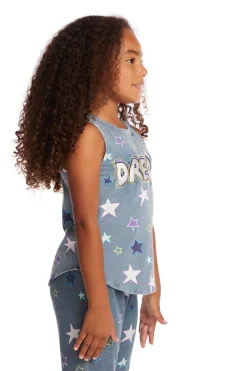 Flash Sale Chaser Brand Dream Emb Star Girls Vintage Jersey Shirttail Muscle