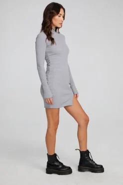 Cheap Chaser Brand Edita Silver Grey Mini Dress