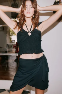 Best Chaser Brand Elena Black Mini Skirt