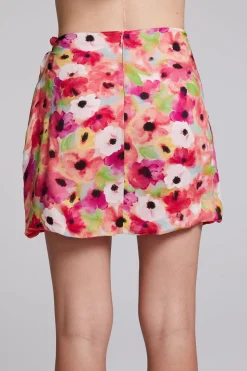 Shop Chaser Brand Elena Poppy Floral Mini Skirt