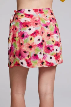Shop Chaser Brand Elena Poppy Floral Mini Skirt