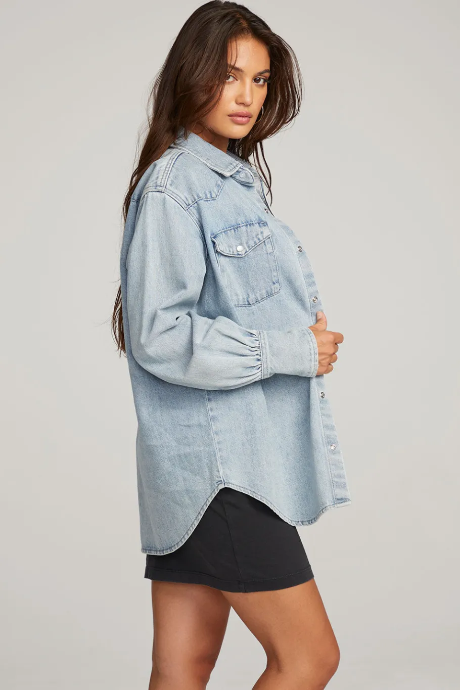 Cheap Chaser Brand Elk Classic Blue Button Down