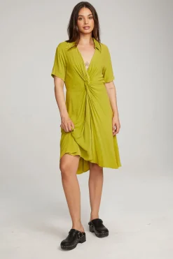 Cheap Chaser Brand Elsa Citron Midi Dress
