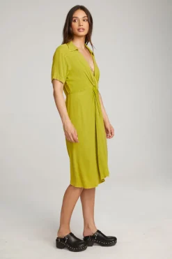 Cheap Chaser Brand Elsa Citron Midi Dress