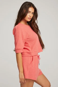 Sale Chaser Brand Elyse Flame Red Pullover