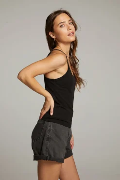 Best Chaser Brand Emma Black Tank Top