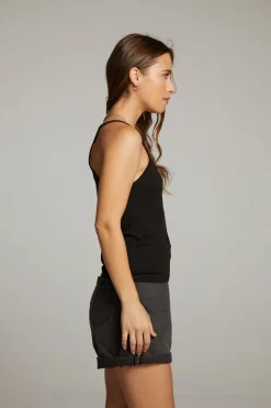 Best Chaser Brand Emma Black Tank Top