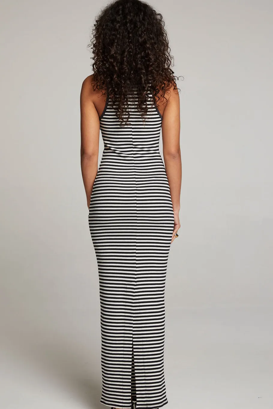 New Chaser Brand Emma Punk Stripe Maxi Dress